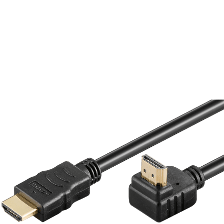 Goobay Hoge Snelheid HDMI 90° Kabel w. Ethernet - 0 5 m