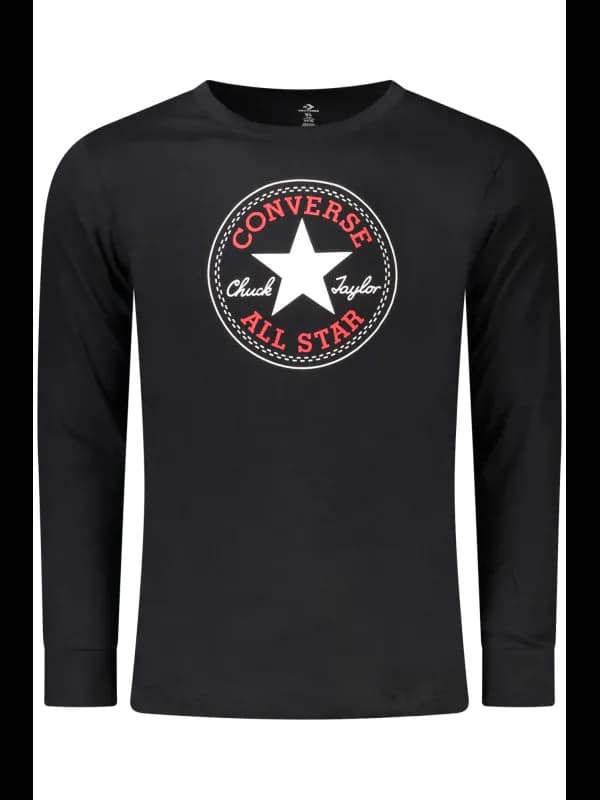Converse Kinder Langarmshirt Schwarz, Größe 12-13A