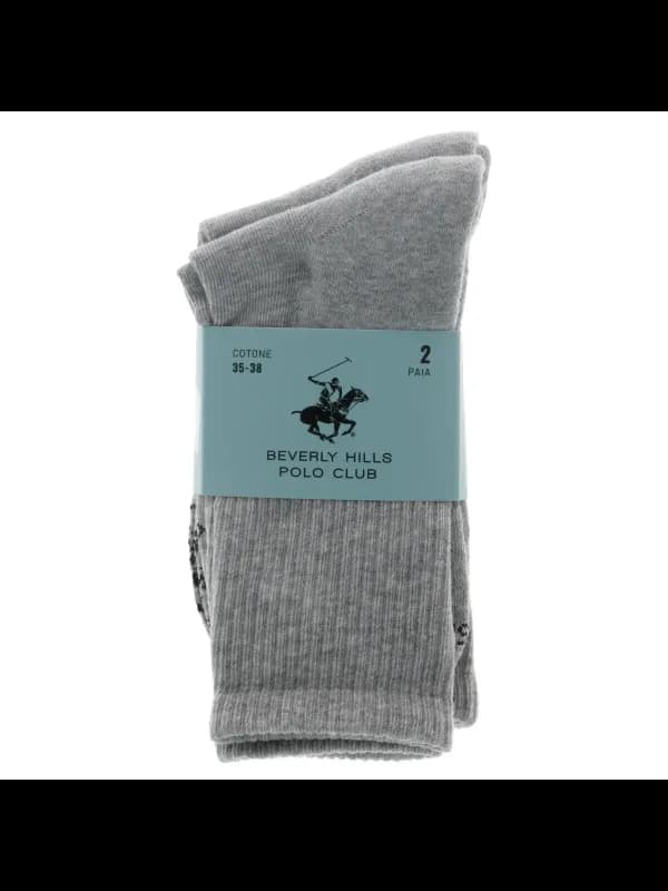 Beverly Hills Polo Club Herrensocken Grau BHPC997, Größe 35-38