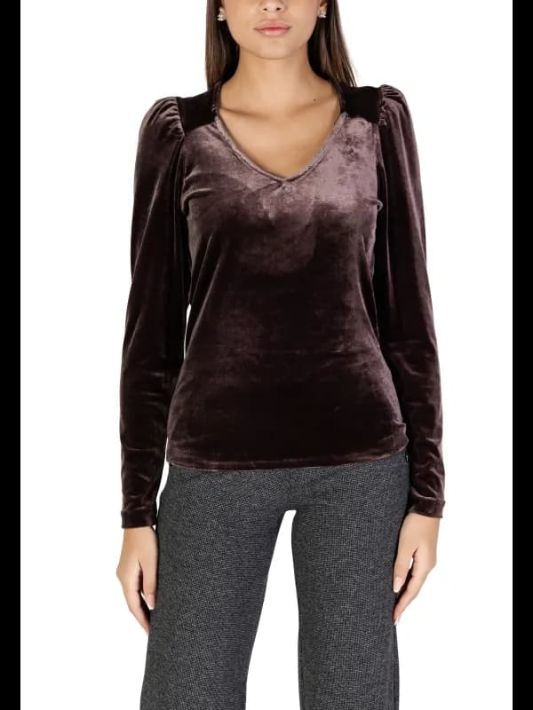 B.young Byoung Damen V-Ausschnitt Pullover Braun, Größe M