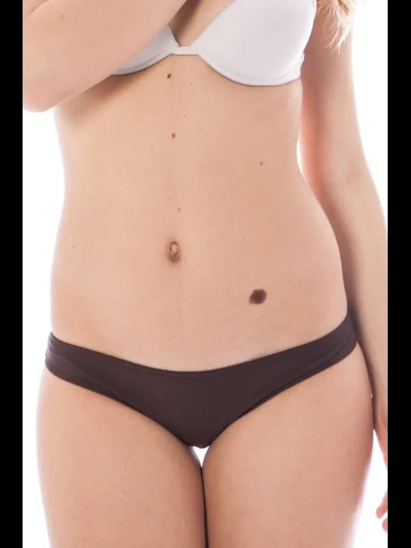 DATCH Verführer Set: Weißer Push-up & Brauner String, Größe XL