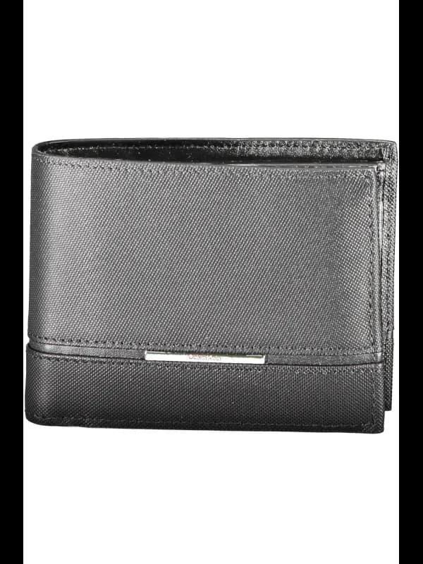 Calvin Klein RFID Leder Geldbörse Schwarz, Größe UNI