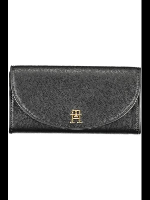Tommy Hilfiger Klassik Leder Geldbörse Schwarz, Größe UNI