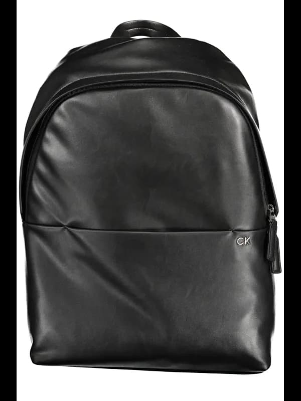 Calvin Klein Eco Chic Leder Rucksack Schwarz, Größe UNI