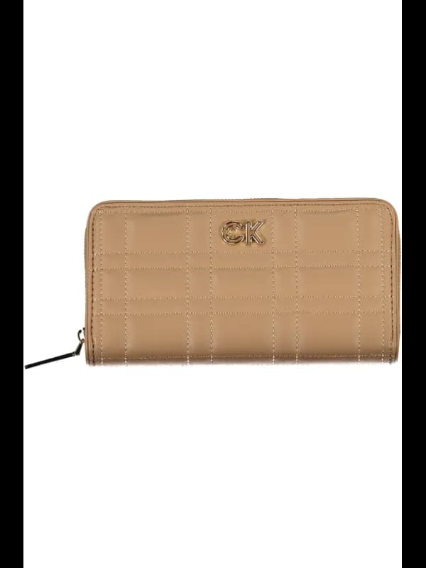Calvin Klein Elegante RFID-Brieftasche Beige, Größe UNI