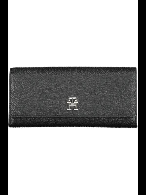 Tommy Hilfiger Elegance Geldbörse Schwarz Leder, Größe UNI