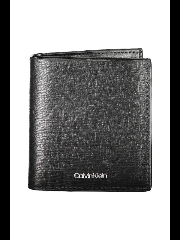 Calvin Klein Herrenlederbrieftasche Schwarz - Stilvoll & Fun, Größe UNI