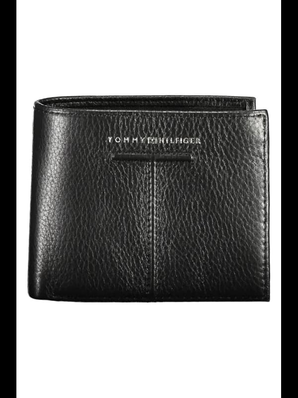 Tommy Hilfiger Nero Luxus Leder Geldbörse, Größe UNI