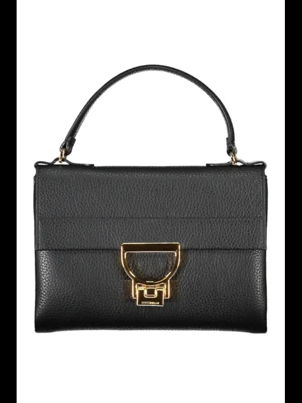 Coccinelle Elegance Schwarze Lederhandtasche, Größe UNI