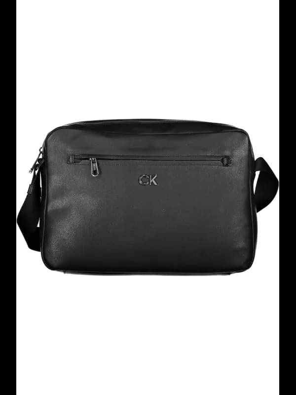 Calvin Klein EcoStyle Aktentasche - Schwarz Leder, Funktiona, Größe UNI