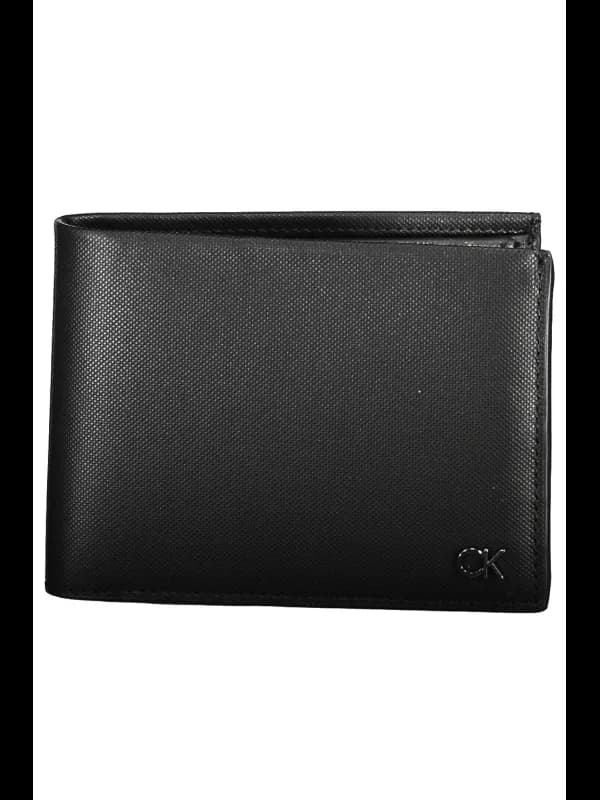 Calvin Klein Leder RFID Wallet Schwarz, Größe UNI