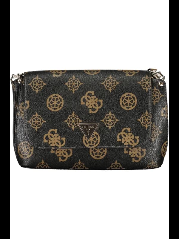 GUESS JEANS Elegante GUESS Handtasche in Schwarz-Braun, Größe UNI