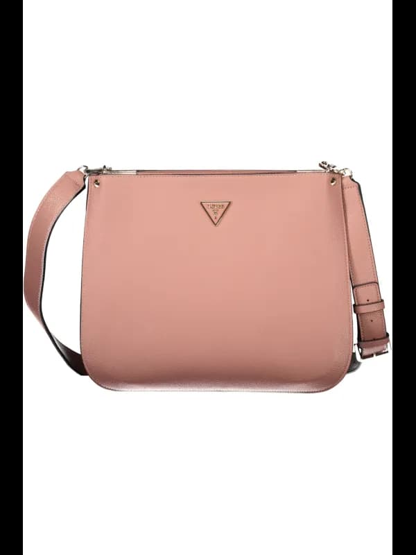 GUESS JEANS GUESS Rosenholz Leder Handtasche Meridian, Größe UNI