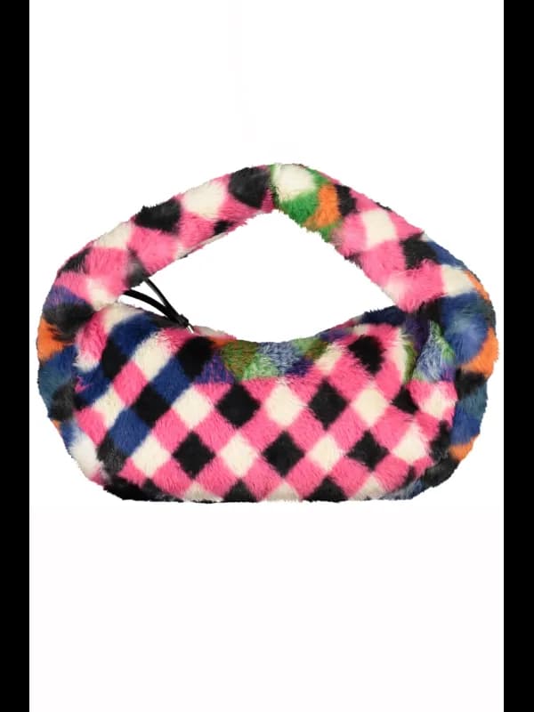 Desigual Karomuster Plüschtasche, Größe UNI