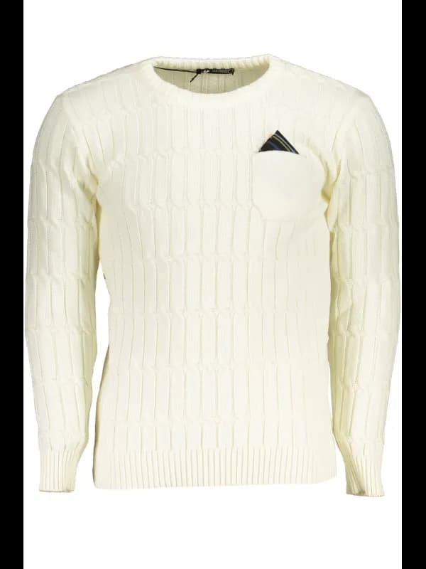 U.S. GRAND POLO Twisted Langarm Pullover mit Tasche und Kont, Größe 2XL