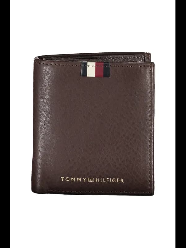 Tommy Hilfiger Klassik Leder Geldbörse Braun, Größe UNI