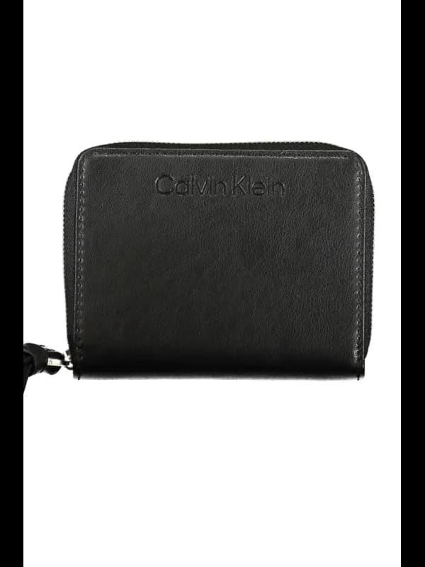 Calvin Klein Elegance Wallet Schwarz 2 Fächer RFID Schutz, Größe UNI