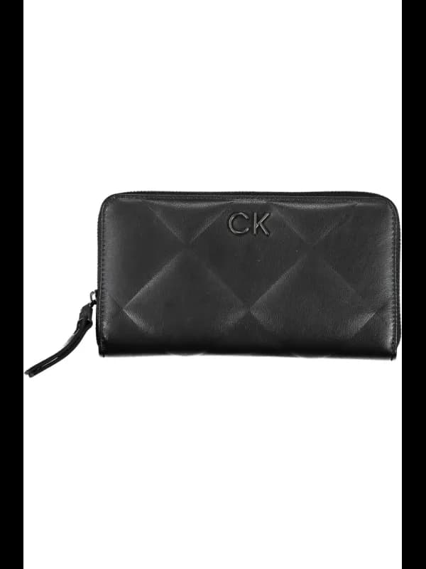 Calvin Klein Leder Geldbörse RFID Schutz Schwarz, Größe UNI