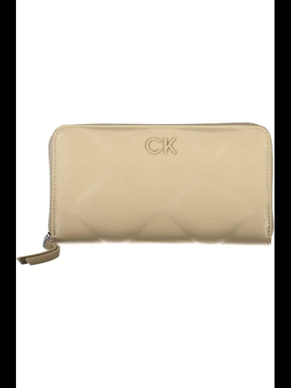 Calvin Klein Beige RFID-Schutz Geldbörse, Größe UNI