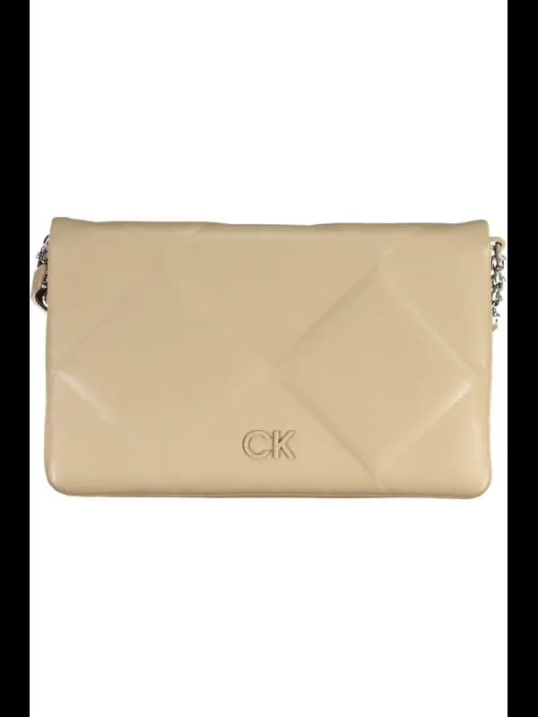 Calvin Klein Beige Chic Umhängetasche, Größe UNI
