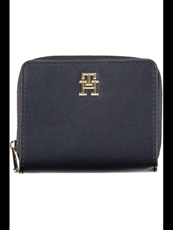Tommy Hilfiger Elegante Navy Geldbörse mit Goldlogo, Größe UNI