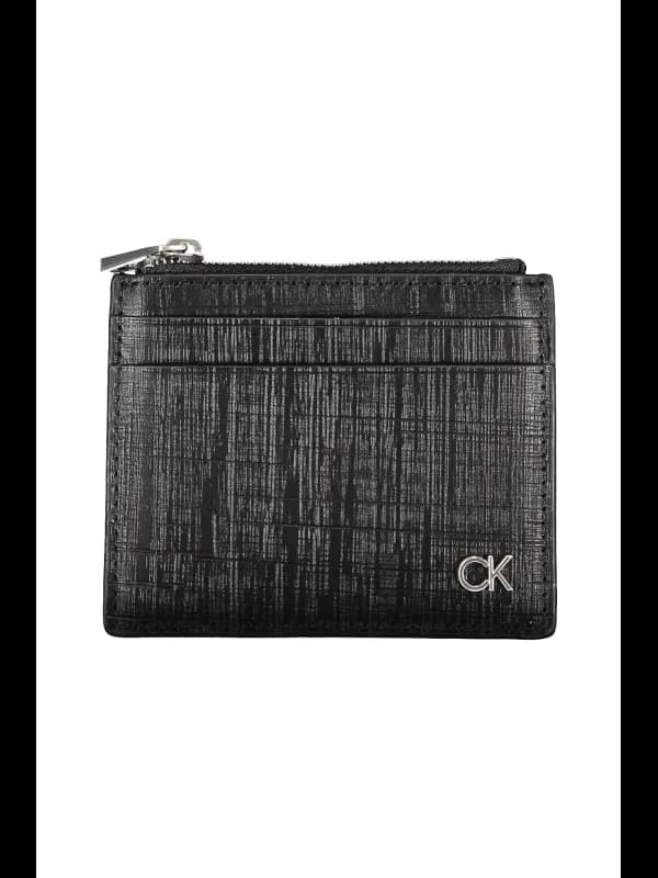 Calvin Klein Elegante Kartenhalter Brieftasche Schwarz, Größe UNI