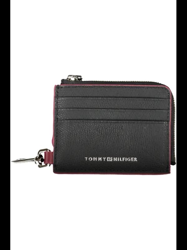 Tommy Hilfiger Lederbrieftasche mit Karabiner und Kartenhalt, Größe UNI