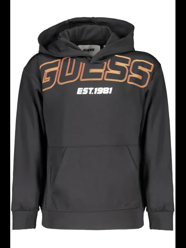 GUESS JEANS Kapuzen-Sweatshirt Bio-Baumwolle mit Tasche und, Größe 4A