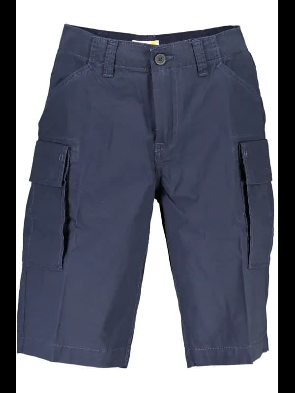 Timberland Bermuda Bio-Baumwolle Shorts mit Taschen und Logo, Größe 31