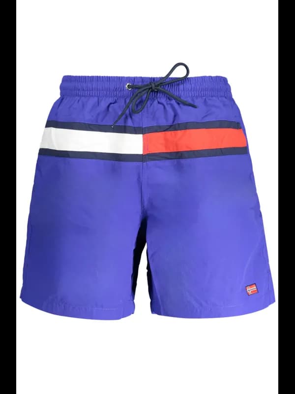 NORWAY 1963 Schwimmshorts mit Innenslip und Taschen - Blau, Größe 2XL