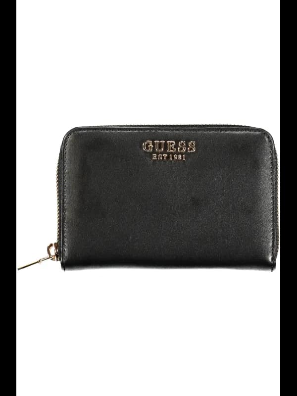 GUESS JEANS DreifachFach Geldbörse Laurel Schwarz, Größe UNI