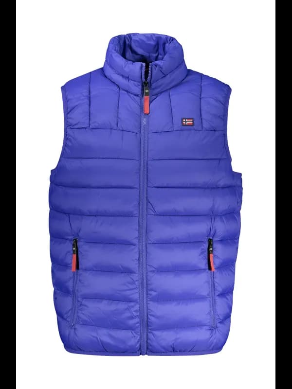 NORWAY 1963 Kontrastreiche ärmellose Jacke mit Taschen und L, Größe 3XL
