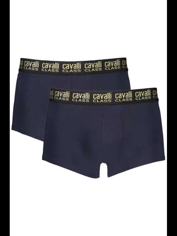 Cavalli Class Boxershorts Doppelpack Elastikbund Druck Logo, Größe 2XL