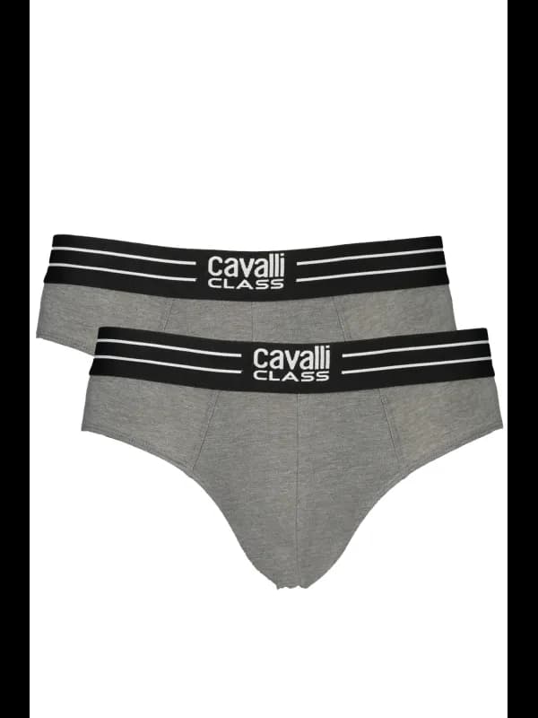 Cavalli Class Elastischer Bund Print Logo Slip QXO01IJD003 G, Größe S