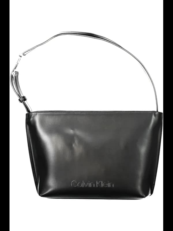 Calvin Klein Recycling-Schultertasche mit Griff und Reißvers, Größe UNI