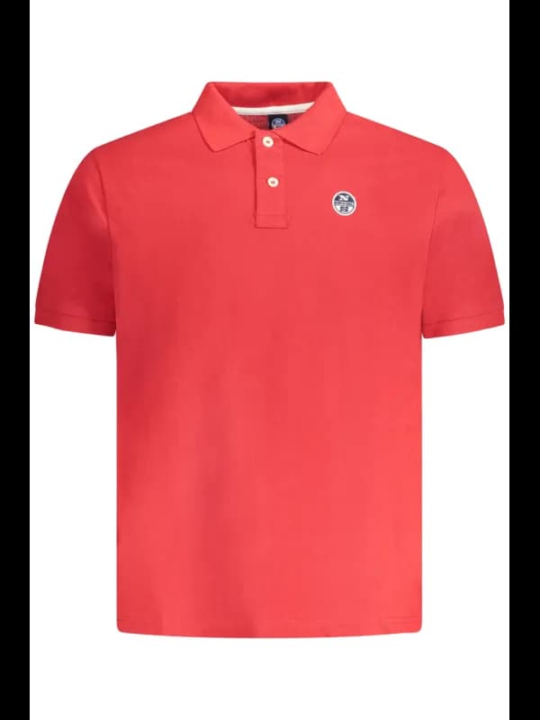 North Sails Kurzarm Polo mit Knöpfen und Logo Applikation, Größe 2XL