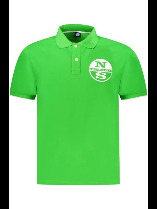North Sails Kontrast Polo mit Print und Logo - Kurzarm, 2 Kn, Größe 3XL