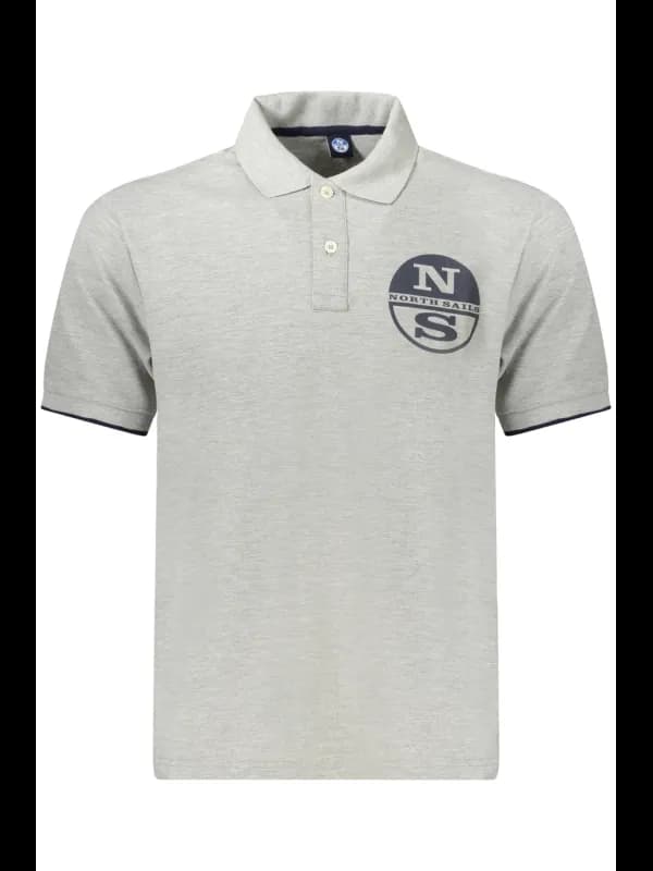 North Sails Poloshirt mit Print und kontrastierenden Details, Größe 2XL