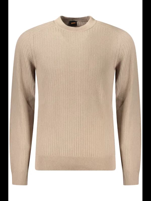 Boss Kontrastpullover mit Rundhals und Logo, Größe XL