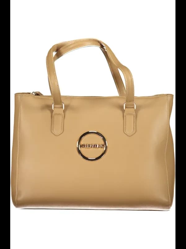 VALENTINO BAGS Zweigriff Tasche mit Reißverschluss und Logo, Größe UNI