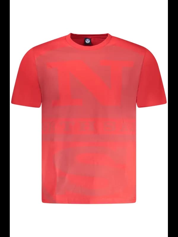 North Sails Logo Kurzarm T-Shirt mit Rundhals und Druck, Größe 2XL
