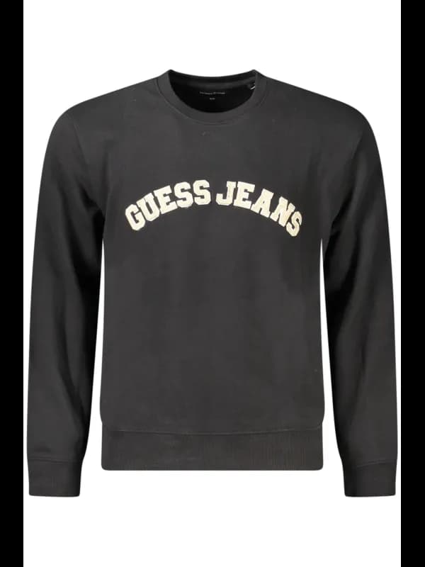 GUESS JEANS Slim Fit Langarm Sweatshirt mit Logoapplikation, Größe L