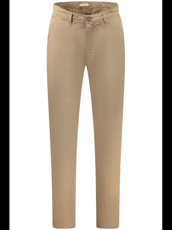 GUESS JEANS Tapered Fit Hose mit Logo und 4 Taschen, Größe 33L32