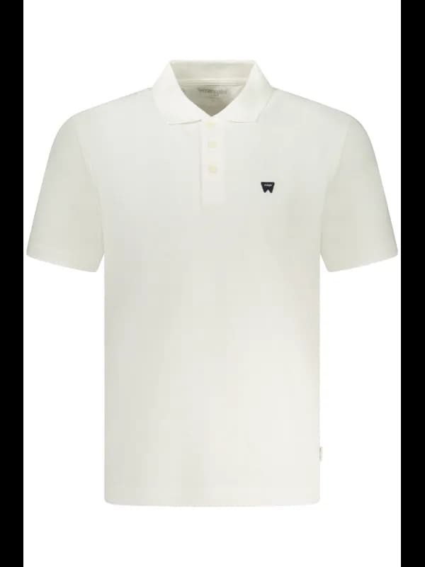 WRANGLER Weißes Kurzarm-Poloshirt mit Logo, Größe XL