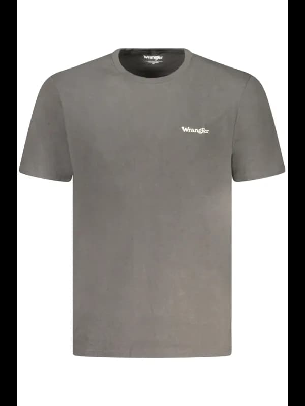WRANGLER Schwarzes Logo Kurzarmshirt Rundhals, Größe S