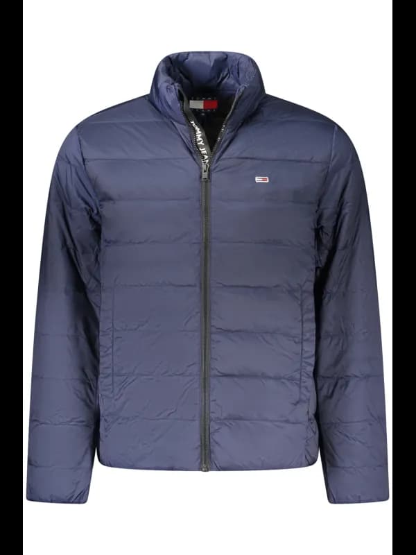 Tommy Hilfiger Recycelte Nylonjacke mit Taschen und Reißvers, Größe XL