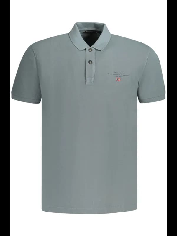 Napapijri Poloshirt Druck Stickerei 2 Knöpfe, Größe M