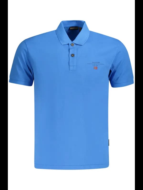 Napapijri Kurzarm Poloshirt mit Logo und Druck, Größe XL