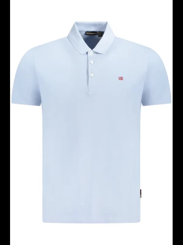 Napapijri Kurzarm Poloshirt mit Sticklogo und 3 Knöpfen, Größe S