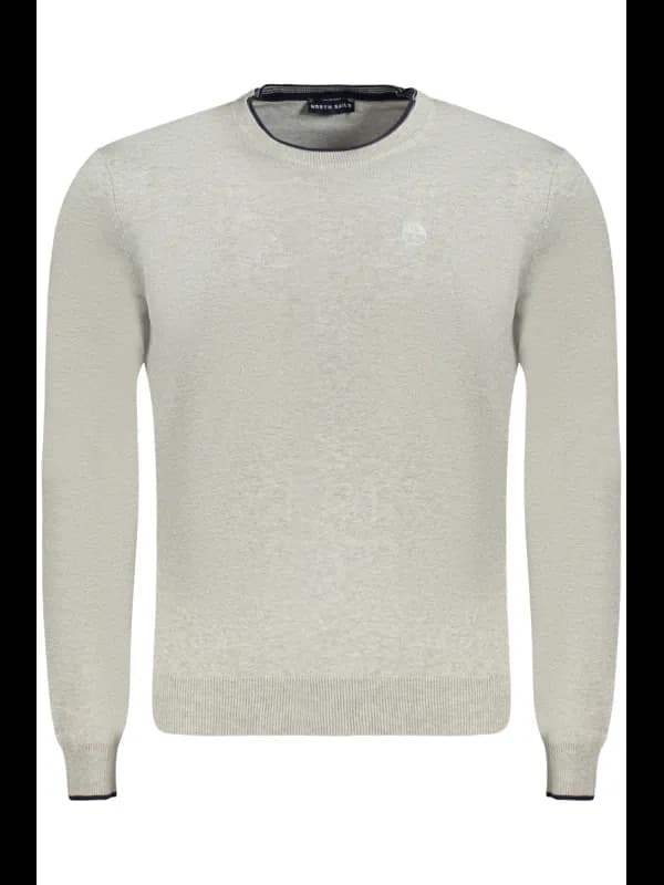North Sails Kontrast Rundhals Pullover mit Logo Stickerei, Größe 2XL